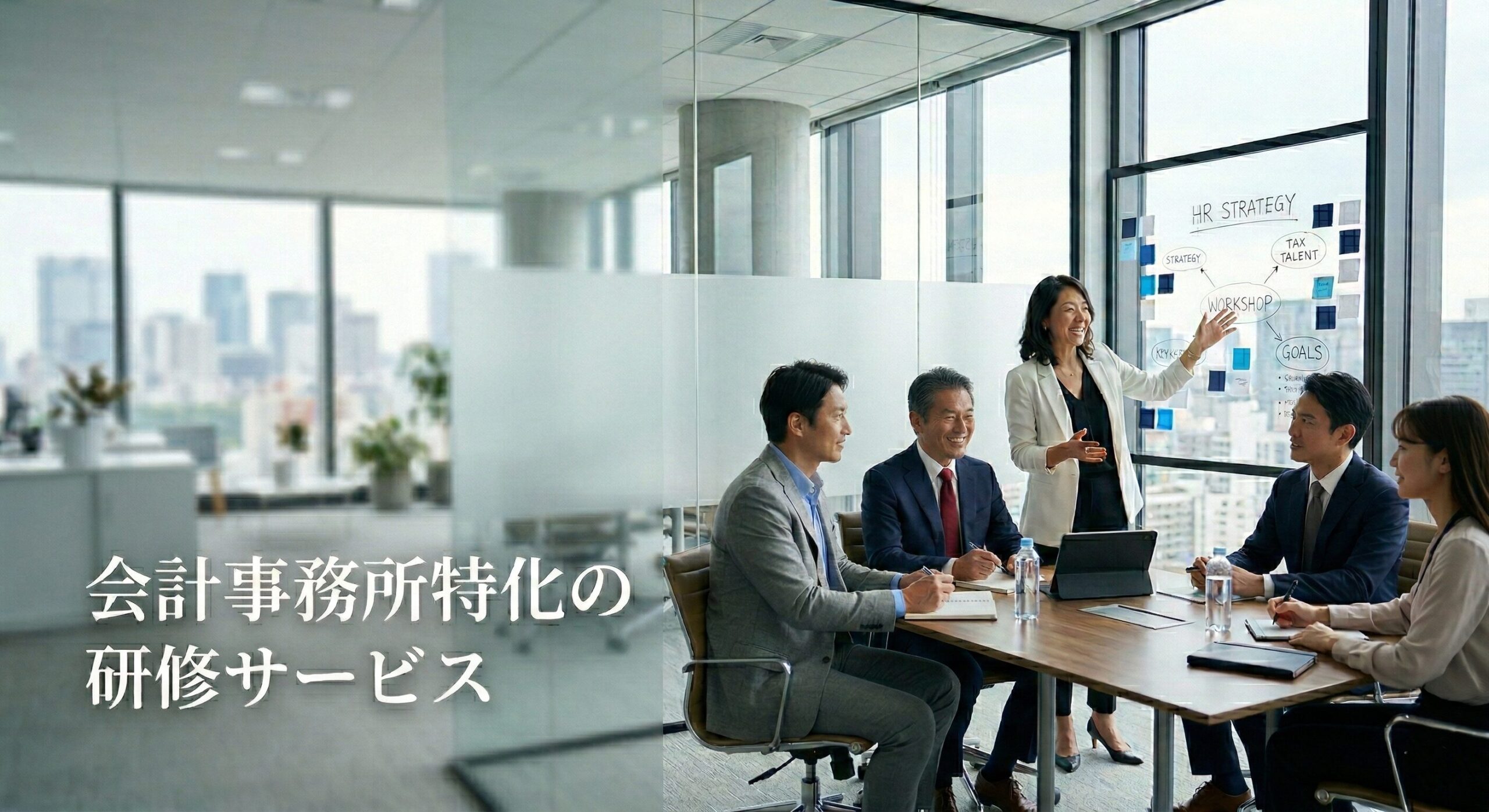 会計業界特化の研修サービス